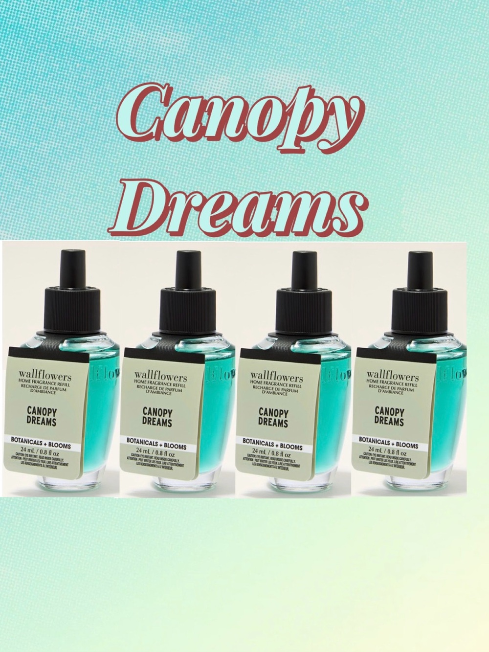 Bath And Body Works Canopy Dreams Wallflowers Fragrance Refill x4